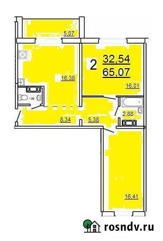 2-комнатная квартира, 65 м², 5/10 эт. на продажу в Миассе Миасс - изображение 1