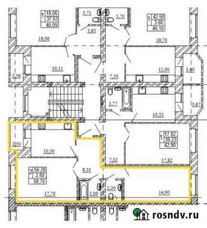 2-комнатная квартира, 58 м², 3/5 эт. на продажу в Угличе Углич
