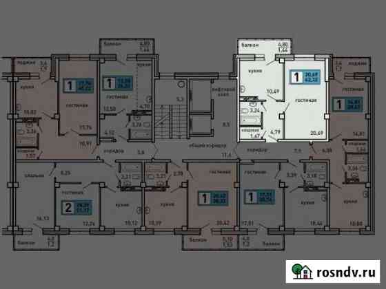 1-комнатная квартира, 42 м², 9/11 эт. на продажу в Сосновоборске Красноярского края Сосновоборск
