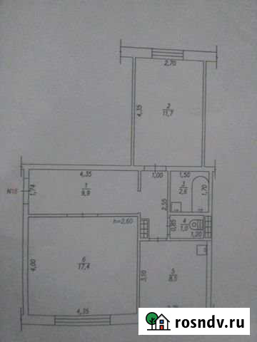 2-комнатная квартира, 51 м², 1/5 эт. на продажу в Бачатском Бачатский - изображение 1