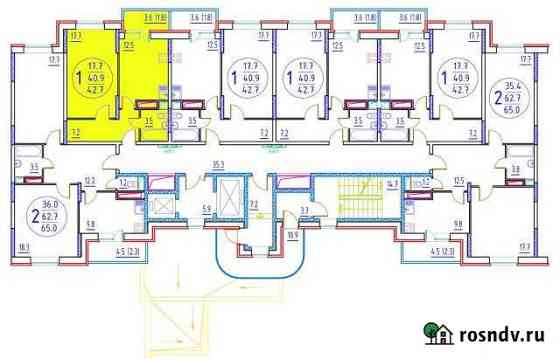 1-комнатная квартира, 42 м², 10/17 эт. на продажу в Дмитрове Дмитров