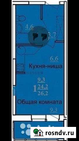Квартира-студия, 27 м², 10/17 эт. на продажу в Туле Тула - изображение 1