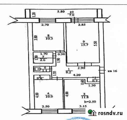 3-комнатная квартира, 62 м², 1/3 эт. на продажу в Черепаново Черепаново