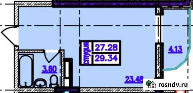 1-комнатная квартира, 29 м², 3/4 эт. на продажу в Мысхако Мысхако - изображение 1