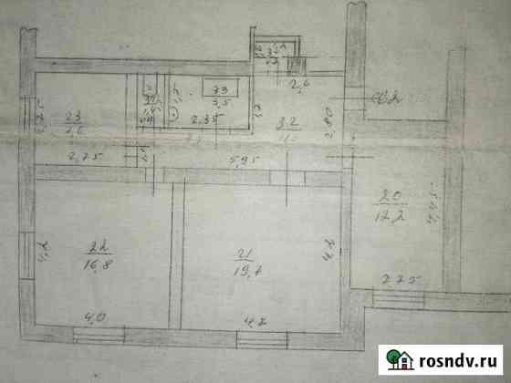 3-комнатная квартира, 72 м², 1/2 эт. на продажу в Мичуринске Мичуринск