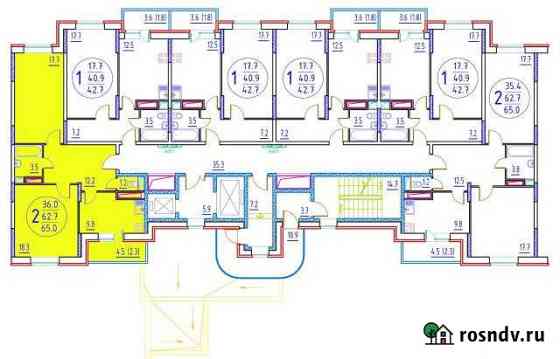 2-комнатная квартира, 65 м², 2/17 эт. на продажу в Дмитрове Дмитров