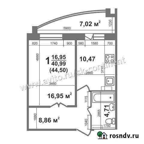 1-комнатная квартира, 44 м², 3/5 эт. на продажу в Коврове Ковров