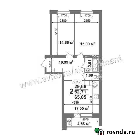 2-комнатная квартира, 65 м², 2/5 эт. на продажу в Коврове Ковров - изображение 1