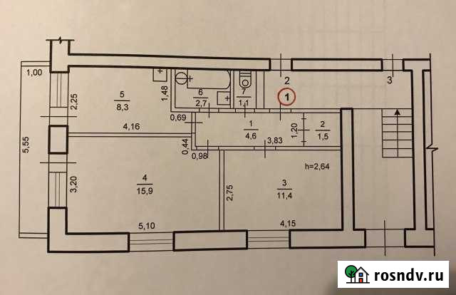 2-комнатная квартира, 45 м², 1/2 эт. на продажу в Архаре Архара - изображение 1