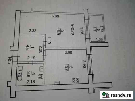 1-комнатная квартира, 39 м², 2/3 эт. на продажу в Салавате Салават