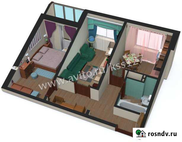 2-комнатная квартира, 45 м², 3/18 эт. на продажу в Кургане Курган - изображение 1