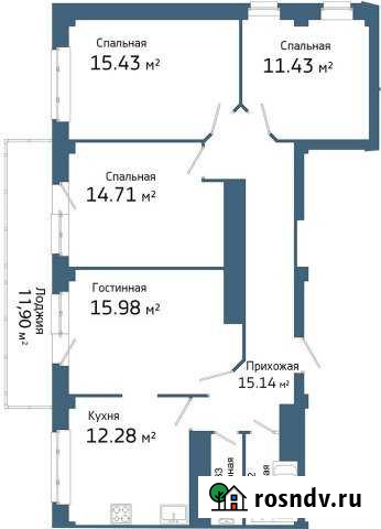 4-комнатная квартира, 97 м², 21/25 эт. на продажу в Набережных Челнах Набережные Челны - изображение 1