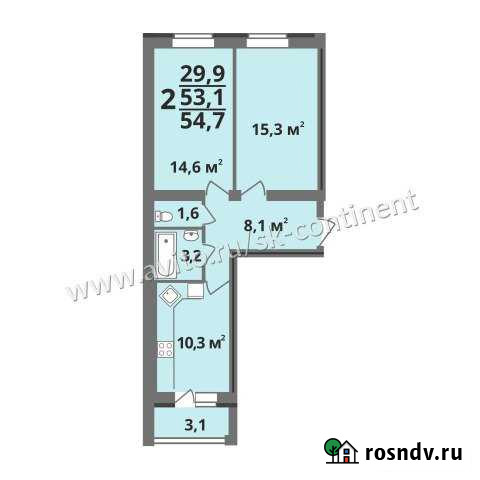 2-комнатная квартира, 54 м², 3/5 эт. на продажу в Коврове Ковров - изображение 1