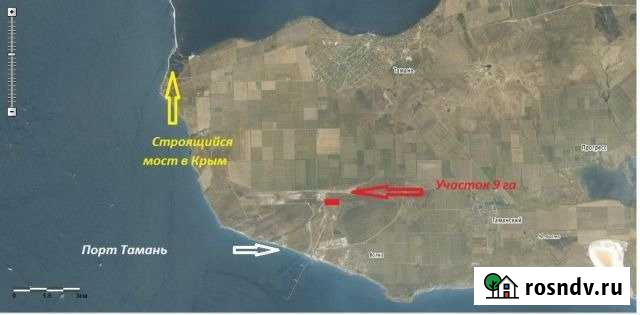 Участок промназначения 900 сот. на продажу в Тамани Тамань - изображение 1