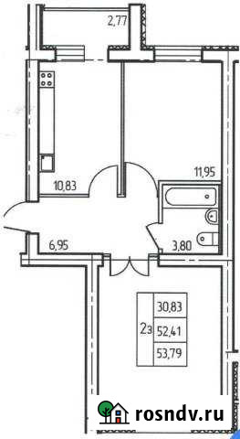 2-комнатная квартира, 54 м², 2/5 эт. на продажу в Белебее Белебей - изображение 1