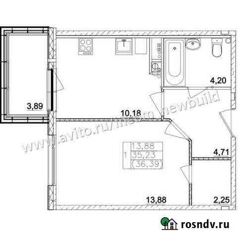 1-комнатная квартира, 35 м², 2/3 эт. на продажу в Павловской Слободе Павловская Слобода