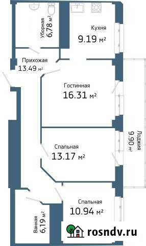 3-комнатная квартира, 88 м², 13/25 эт. на продажу в Набережных Челнах Набережные Челны - изображение 1