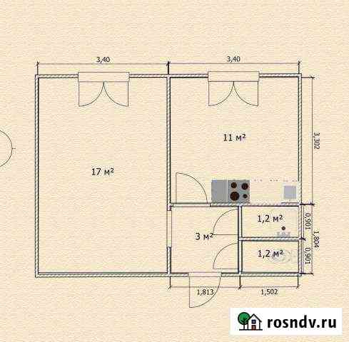 1-комнатная квартира, 35 м², 2/2 эт. на продажу в Федоровском Ханты-Мансийского округа Федоровский