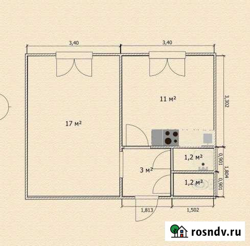 1-комнатная квартира, 35 м², 2/2 эт. на продажу в Федоровском Ханты-Мансийского округа Федоровский - изображение 1