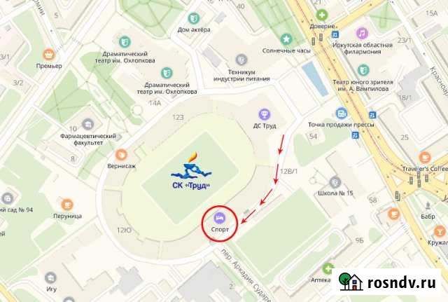 Комната 16 м² в 1-ком. кв., 2/2 эт. в аренду посуточно в Иркутске Иркутск - изображение 1