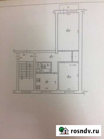 2-комнатная квартира, 49 м², 3/5 эт. на продажу в Воротынске Воротынск - изображение 1