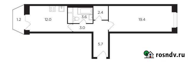 1-комнатная квартира, 46 м², 9/12 эт. на продажу в Наро-Фоминске Наро-Фоминск - изображение 1