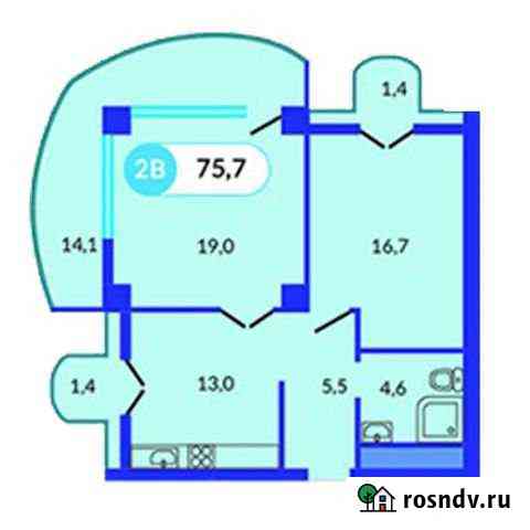 2-комнатная квартира, 75 м², 2/17 эт. на продажу в Ялте Ялта