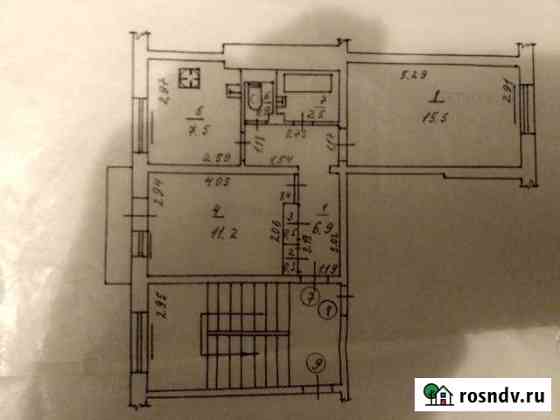 2-комнатная квартира, 45 м², 3/5 эт. на продажу в Гусеве Гусев