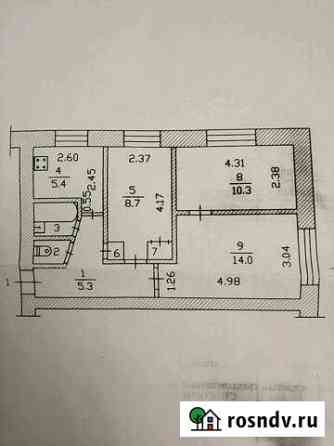 3-комнатная квартира, 50 м², 1/5 эт. на продажу в Новочебоксарске Новочебоксарск
