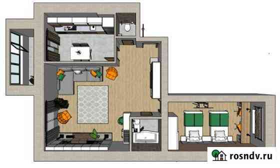 2-комнатная квартира, 70 м², 2/5 эт. на продажу в Высокой Горе Высокая Гора