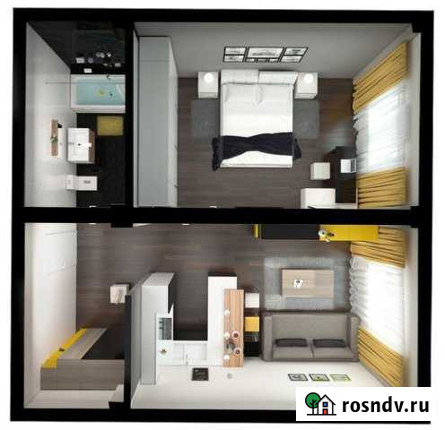 1-комнатная квартира, 43 м², 1/7 эт. на продажу в Подольске Подольск - изображение 1