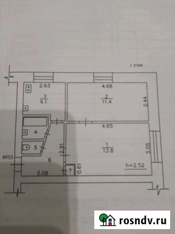 2-комнатная квартира, 40 м², 1/5 эт. на продажу в Мурыгино Мурыгино - изображение 1