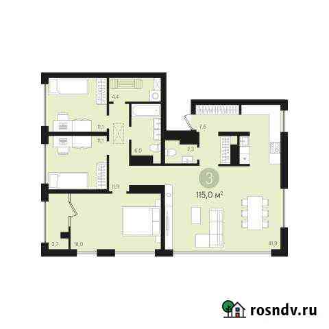 3-комнатная квартира, 114 м², 16/16 эт. на продажу в Сургуте Сургут