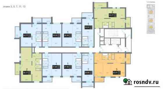 1-комнатная квартира, 39 м², 3/15 эт. на продажу в Волжском Волгоградской области Волжский