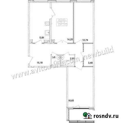 3-комнатная квартира, 77 м², 3/3 эт. на продажу в Павловской Слободе Павловская Слобода