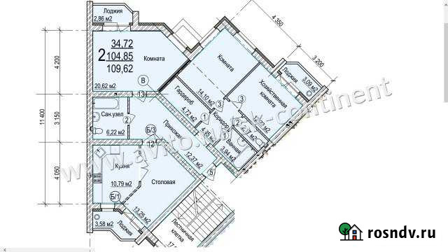 3-комнатная квартира, 109 м², 3/5 эт. на продажу в Коврове Ковров - изображение 1