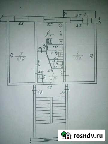 2-комнатная квартира, 42 м², 5/5 эт. на продажу в Яхроме Яхрома - изображение 1