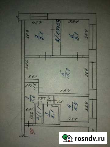 3-комнатная квартира, 48 м², 5/5 эт. на продажу в Северске Северск - изображение 1