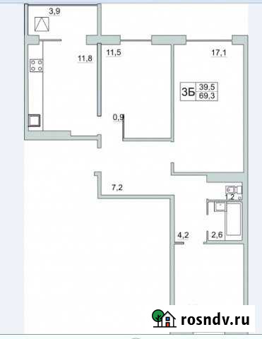3-комнатная квартира, 70 м², 9/10 эт. на продажу в Пскове Псков - изображение 1