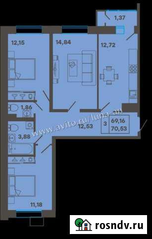 3-комнатная квартира, 70 м², 2/9 эт. на продажу в Набережных Челнах Набережные Челны - изображение 1