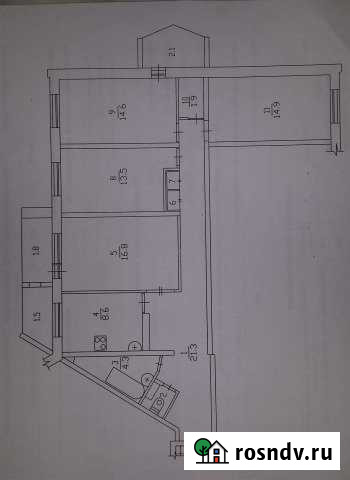 4-комнатная квартира, 97 м², 4/12 эт. на продажу в Железногорске Красноярского края Железногорск - изображение 1