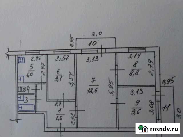 4-комнатная квартира, 65 м², 5/5 эт. на продажу в Жаворонках Жаворонки - изображение 1