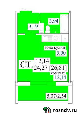 Квартира-студия, 26 м², 4/10 эт. на продажу в Магнитогорске Магнитогорск - изображение 1