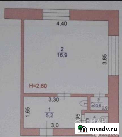 1-комнатная квартира, 23 м², 1/5 эт. на продажу в Рузаевке Рузаевка - изображение 1