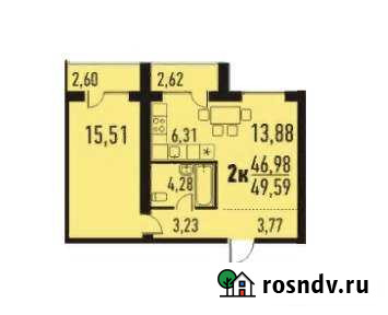 2-комнатная квартира, 49 м², 5/9 эт. на продажу в Томске Томск - изображение 1