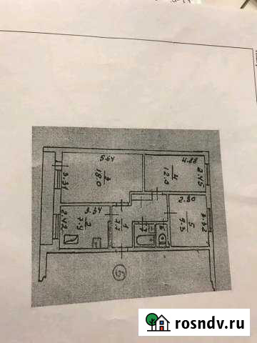3-комнатная квартира, 59 м², 3/5 эт. на продажу в Щёлкино Щёлкино - изображение 1