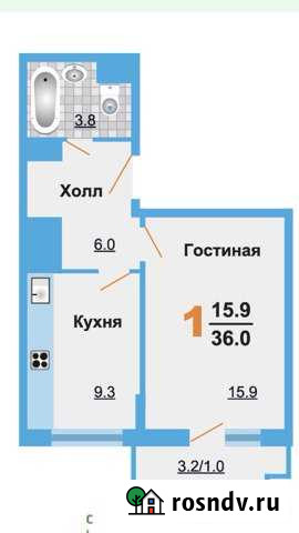 1-комнатная квартира, 36 м², 4/17 эт. на продажу в Лобне Лобня - изображение 1