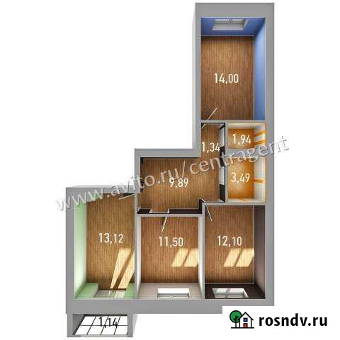 3-комнатная квартира, 68 м², 1/3 эт. на продажу в Пестрецах Пестрецы - изображение 1