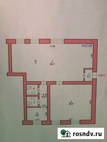 Своб. планировка, 113 кв.м., 1/5 эт. Вышний Волочек - изображение 1