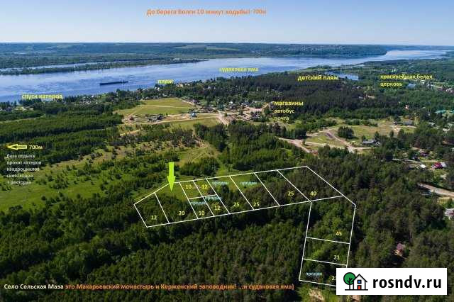 Участок СНТ, ДНП 20 сот. на продажу в Лысково Лысково - изображение 1